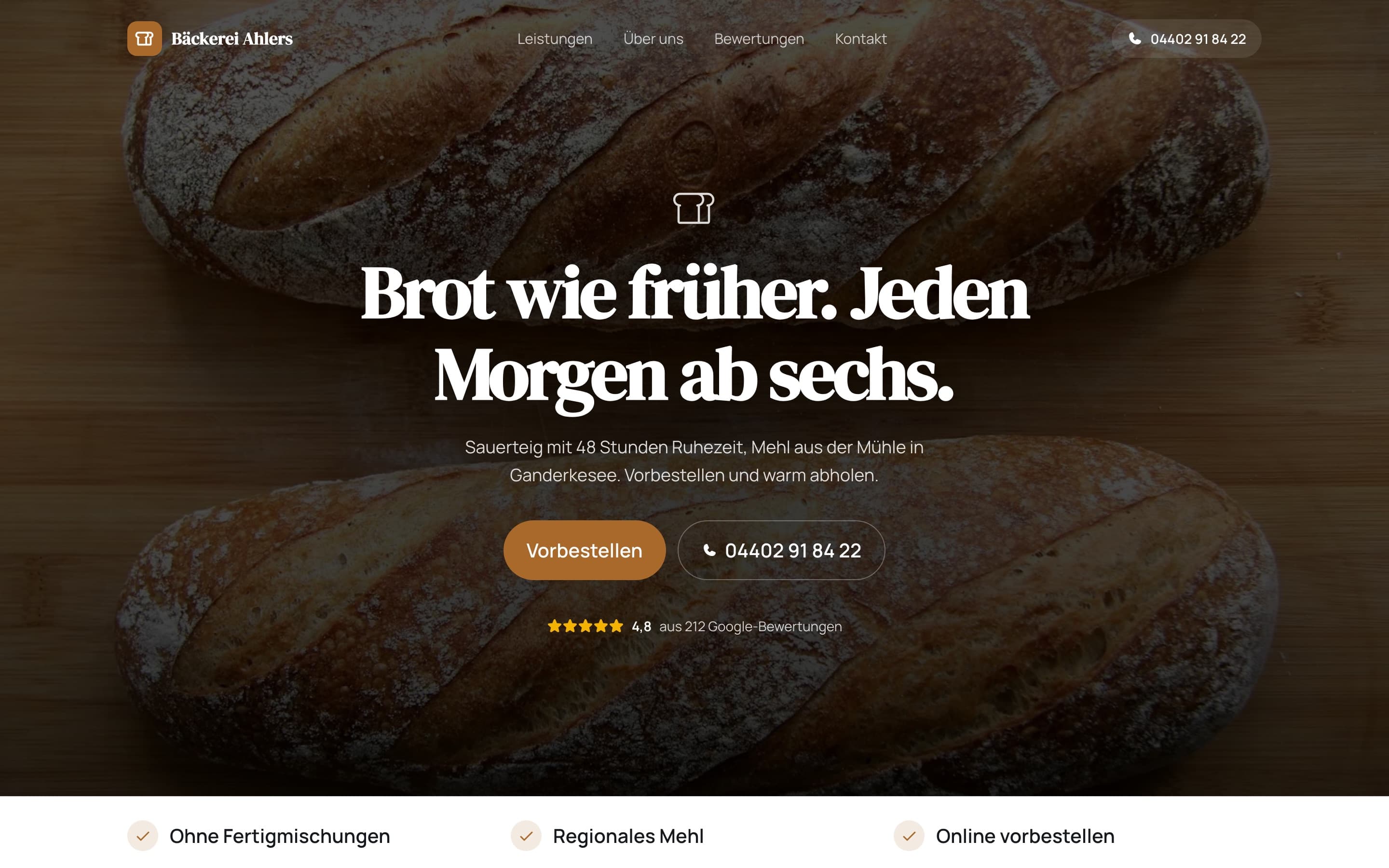 Entwurf für Bäckerei Ahlers, Bäckerei in Rastede