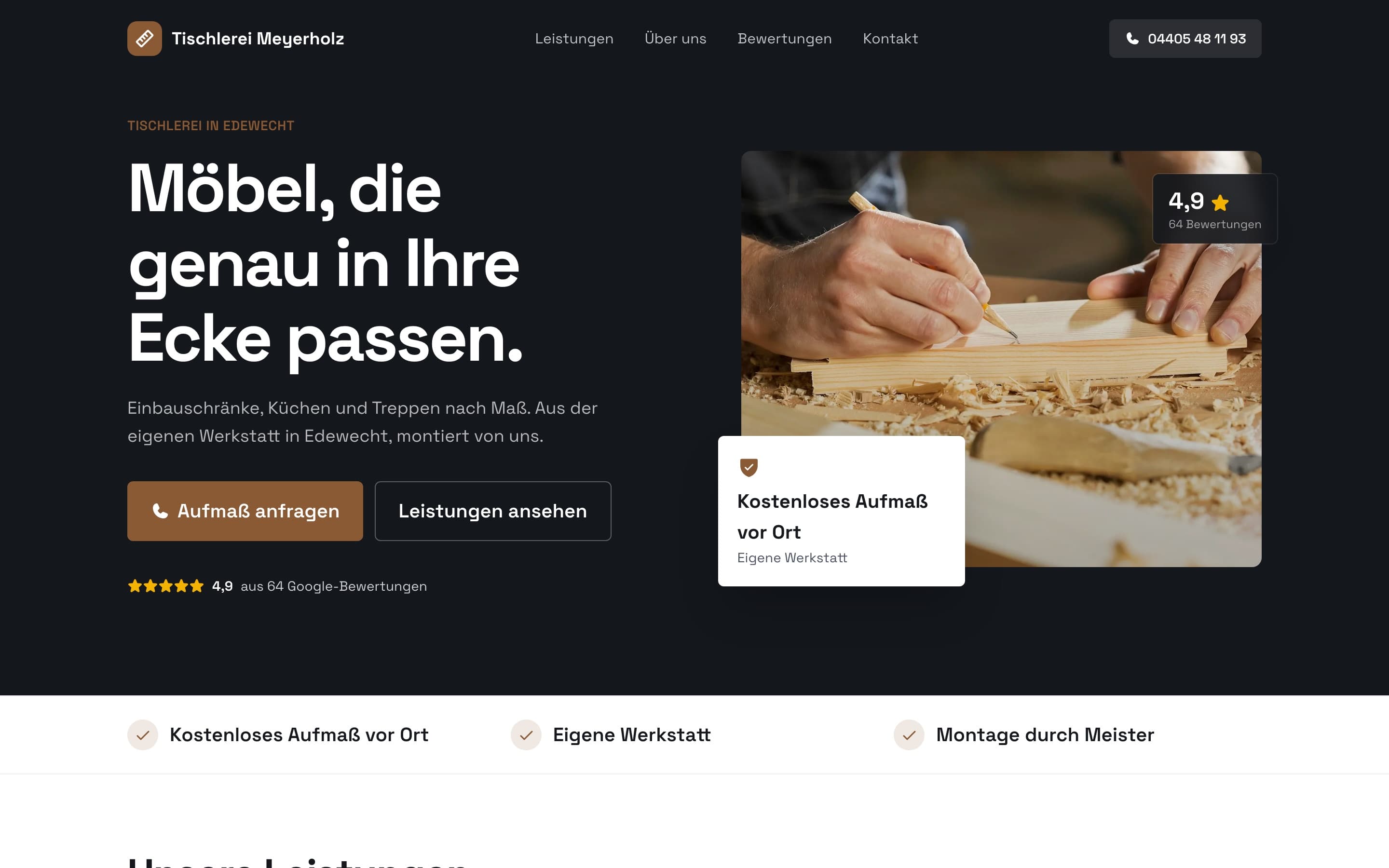 Entwurf für Tischlerei Meyerholz, Tischlerei in Edewecht